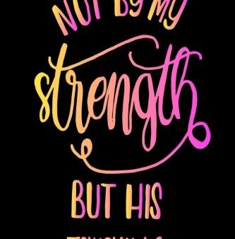 Zechariah 4:6 Not By My Strength But His: Bible Verse Quote Cover Composition A5 Size Christian Gift Ruled Journal Notebook Diary To Write In For .. For Discount