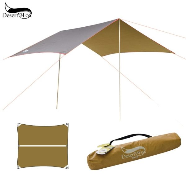 Desert&Fox Camping Rain Fly Camping Tent Tarp Hammock Tarp,Pergola Sun Protection Beach Tent Shade,Pavilion,Awning,Canopy For Cheap