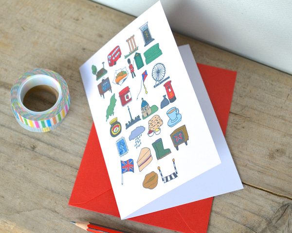 Great Britain Alphabet Greetings Card Online Hot Sale