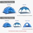 Desert&Fox Automatic Tent 3-4 Person Camping Tent,Easy Instant Setup Protable Backpacking for Sun Shelter,Travelling,Hiking Online Sale