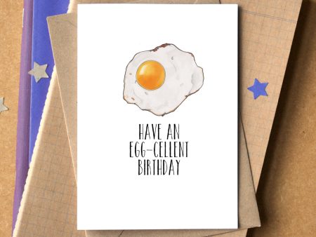 Funny  Have An Egg-Cellent Birthday  Card For Cheap