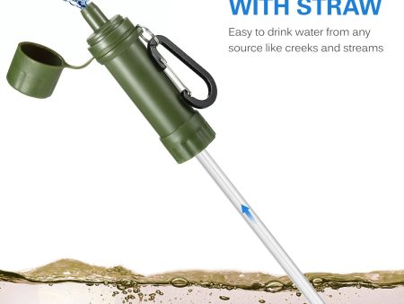 Outdoor Water Filter Straw Water Filtration System Water Purifier for Emergency Preparedness Camping Traveling Backpacking Cheap