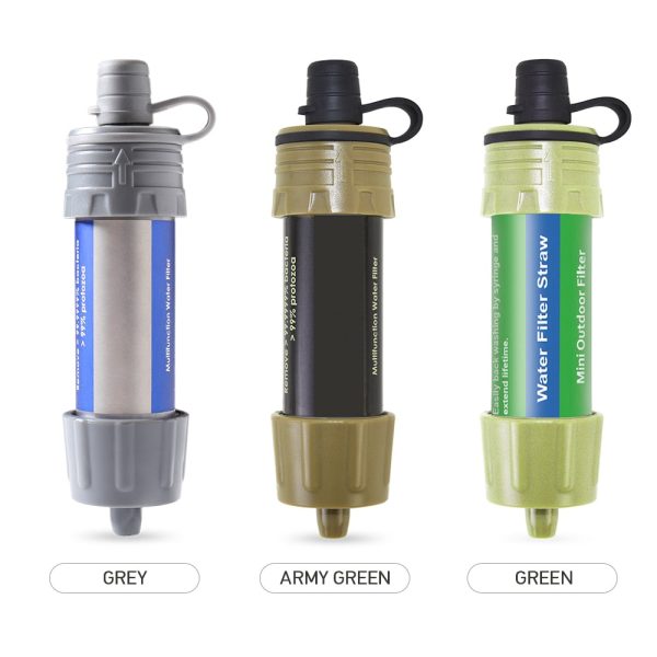 Water Purifier System with 5000 Liters Filtration Capacity for Camping Emergency Survival Tool Outdoor Water Filter Straw Online Sale