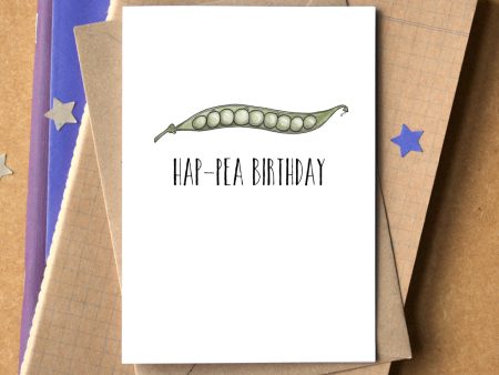 Funny  Hap-Pea Birthday  Card Online