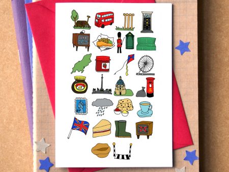 Great Britain Alphabet Greetings Card Online Hot Sale