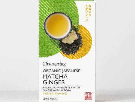 Organic Japanese Matcha Ginger - 20 Tea Sachets Online now