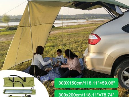 Car Shelter Shade Camping Side Car Roof Top Tent Awning Waterproof UV Portable Camping Tent Automobile Rooftop Rain Canopy Cheap