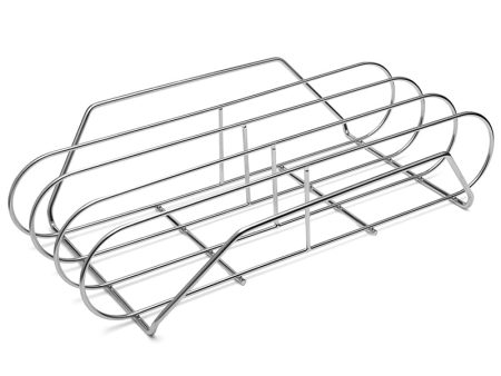 BBQ Ribs Rack for Grill Stainless Steel Barbecue Basket Shelf Factory Customized Cooking Net Outdoor BBQ Accessories Discount