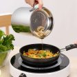 20 24cm Japanese Deep Frying Pot with a Thermometer and a Lid 304 Stainless Steel Kitchen Tempura Fryer Pan Supply